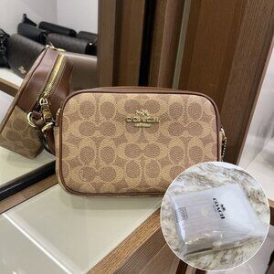 ★Original Packing★ COACH MINI JAMIE CAMERA BAG IN SIGNATURE CANVAS CY752 IMXHE